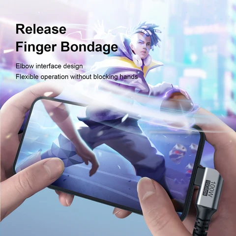 Кабель Hagibis USB C — USB C Кабель USB 3.2 Gen 2 Type C 10 Гбит/с 4K 60 Гц Видео 100 Вт Быстрая зарядка для iPhone 17 Macbook Pro iPad