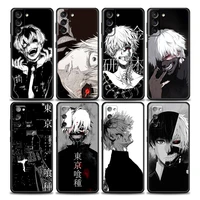 tokyo ghoul anime kaneki ken phone case for samsung galaxy s7 s8 s9 s10e s21 s20 fe plus note 20 ultra 5g soft silicone