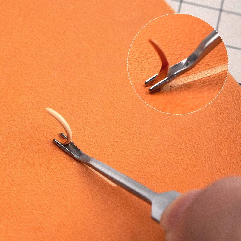 WUTA Инструменты для работы кожи Инструмент очистки канавок Стальной материал