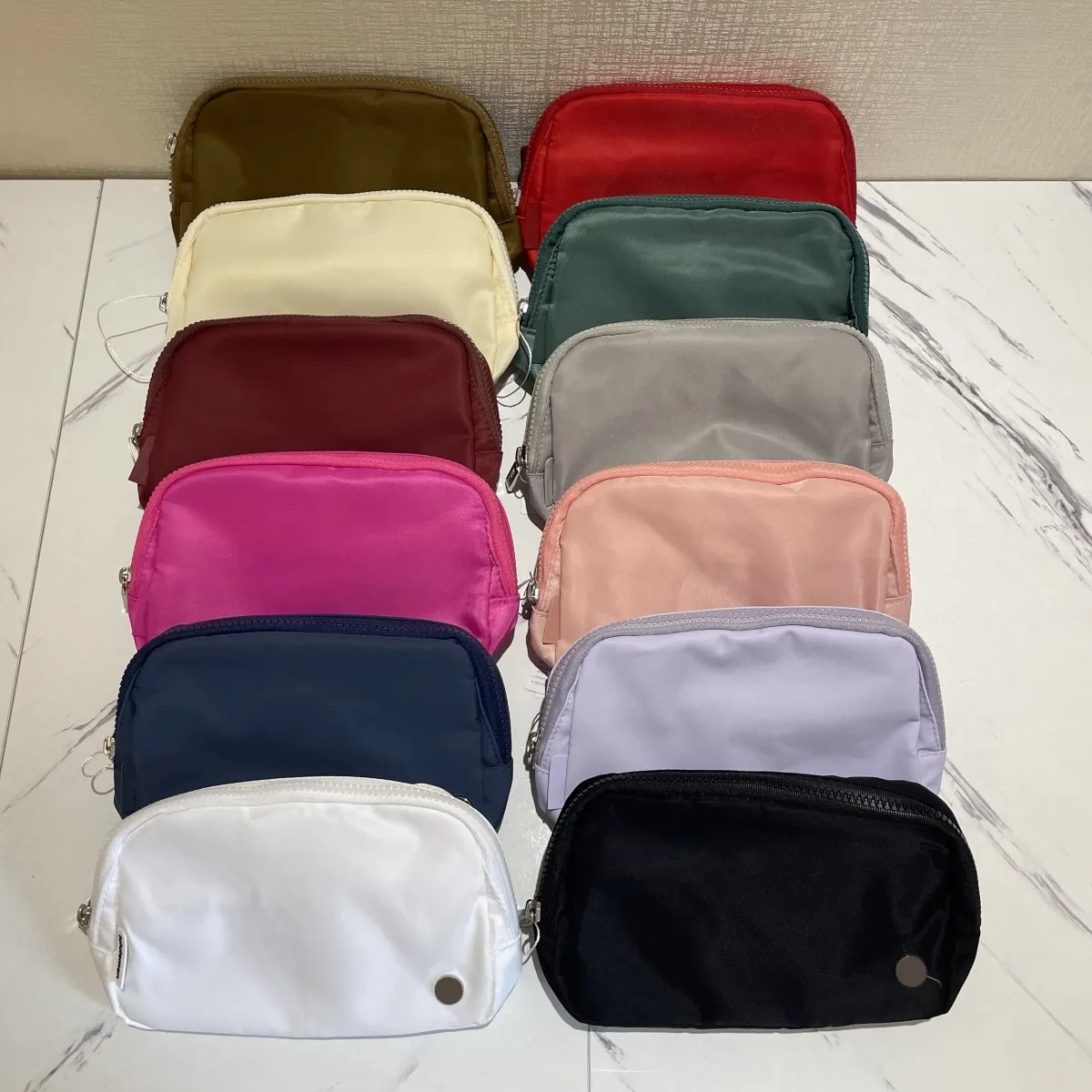 Luluwomen Everywhere Belt Bag 1L Fitness Waist Outdoor Sports Fanny Pack Zip Oxford FashionLeisure Yoga Running Bum Bags