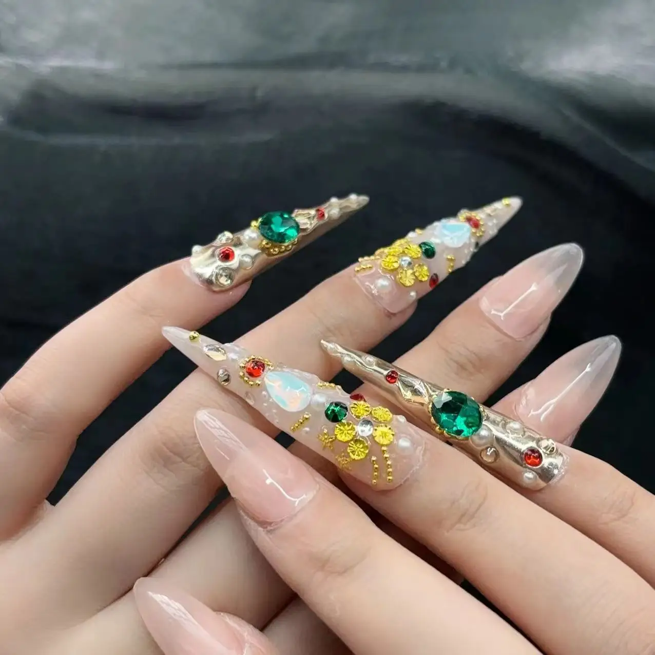 Wanwan доспехи чистый ручной доспех Дворцовый стиль современный съемный Маникюр