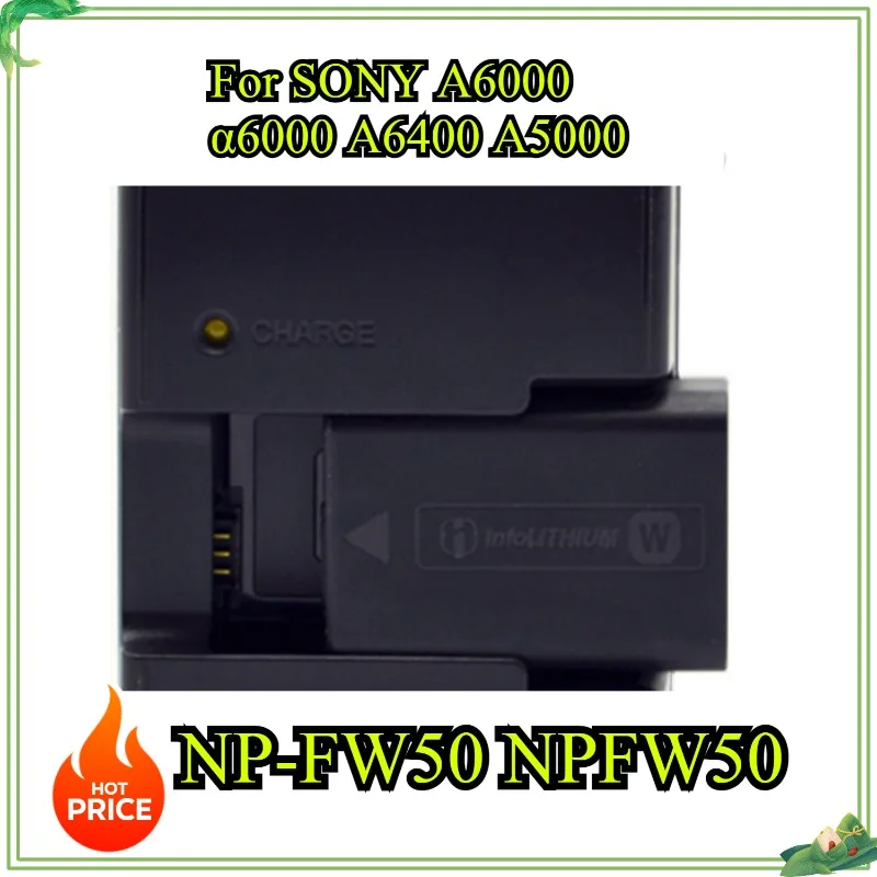 Сменный аккумулятор NP-FW50 NPFW50 для SONY A6000 α6000 A6400 A5000 A6300 A7M2 A7R II Camere зарядное