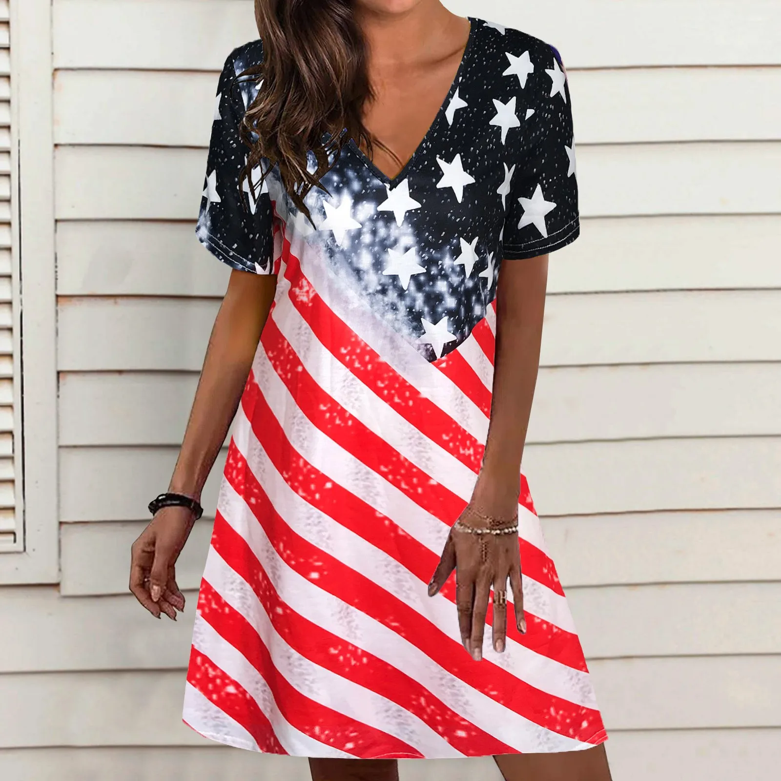 

Black Dress for Women Summer Short Sleeve Dresses For Women Casual Fashion Summer V Neck Dress Swing Women Tulle Dress Pink