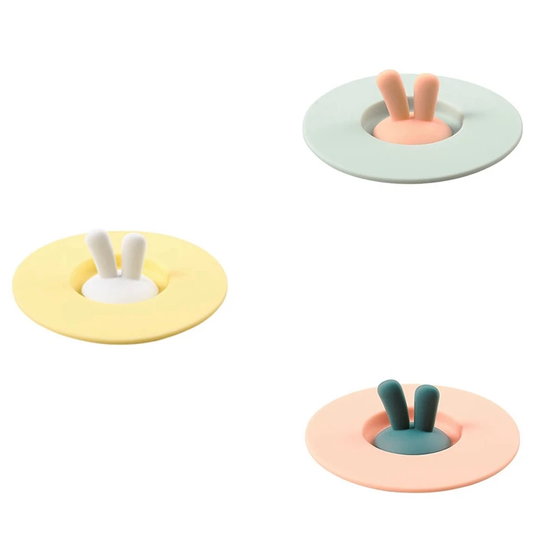 

HOT-Silicone Lid Leak Proof Dust Proof Ceramic Water Cup Universal Cover Sealing Bowl Cover Multipurpose Fresh-Keeping Cover