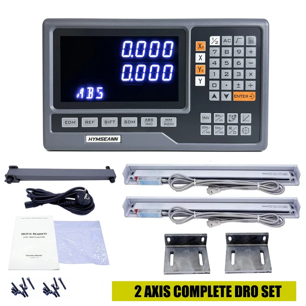 

HYMSEANN HS800-2P 2-осевой фрезерный станок с цифровым считыванием