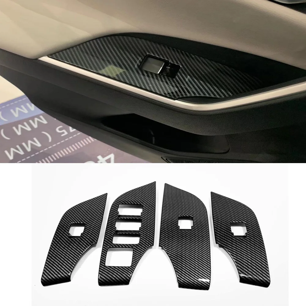 Аксессуары для салона автомобиля правой рукой из углеродного волокна Toyota RAV4 2019