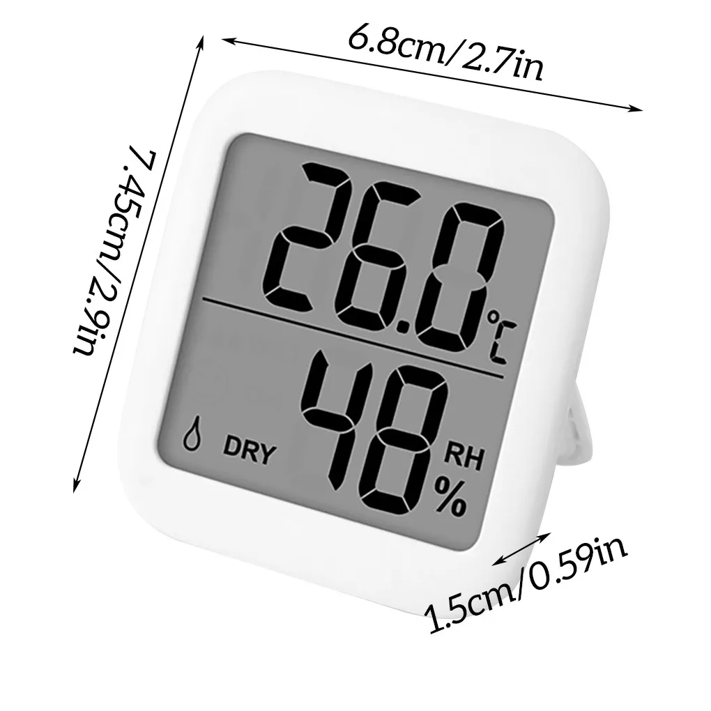 

Мини-термометр, ЖК-цифровой измеритель температуры, комнатный гигрометр, датчик влажности, комнатный термометр, температура