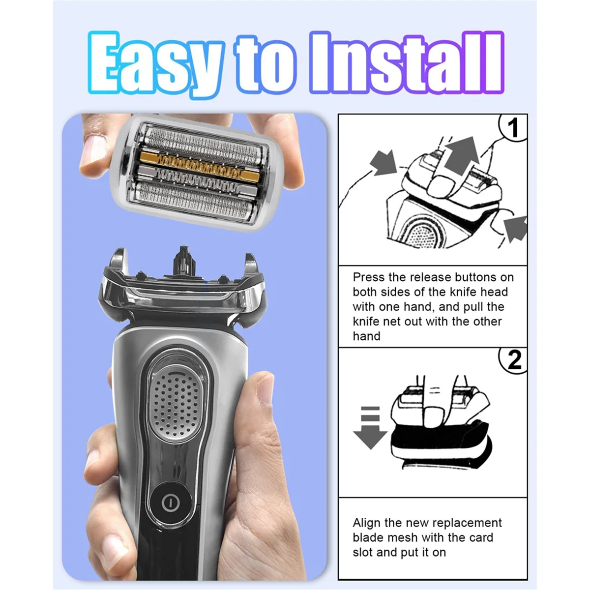 Сменная бритвенная головка 92S для Braun 9 Series бритва из фольги 9040s 9080cc 9093s 9095cc 9240s 9242s