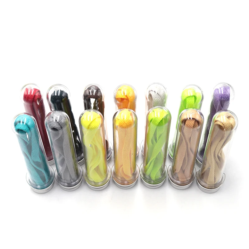 Weiou High Quality 8mm Polyester Fashion Sports Casual Shoe Lace Solid Single Layer Flat Sneakers Shoelace Amazing 47 Colors