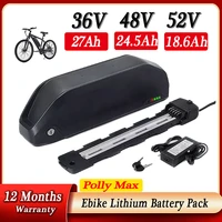 original electric bicycle battery new hailong polly dp 9 48v 36v 52v 18650 cells lithium ebiker battery pack 250w 1000w motor