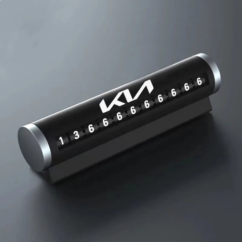 

For Kia Sportage K7 Cerato Sorento Car Styling Temporary Parking Card Rotate Phone Number Card Park Stop Plate Auto Accessories