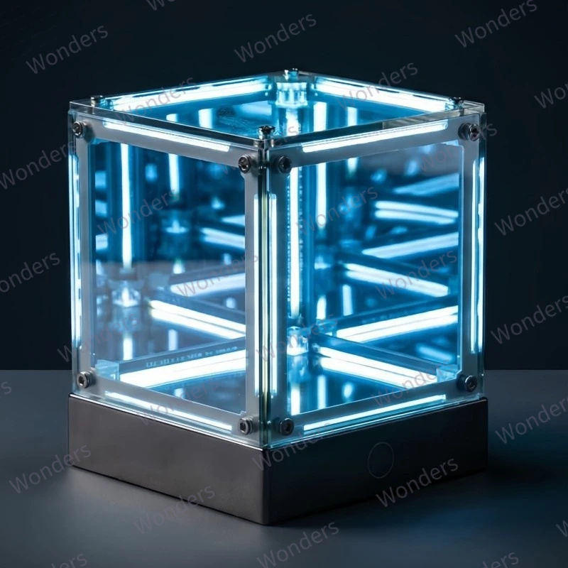 Светодиодный светильник-бокс Hypercube: DIY беспроводной настольный светильник, витрина для фигурок, бесконечное зеркало, 4D-бокс, тоннель-бездна, декоративный элемент (art.: 3920d90b74bb2) - 3920d90b74bb2