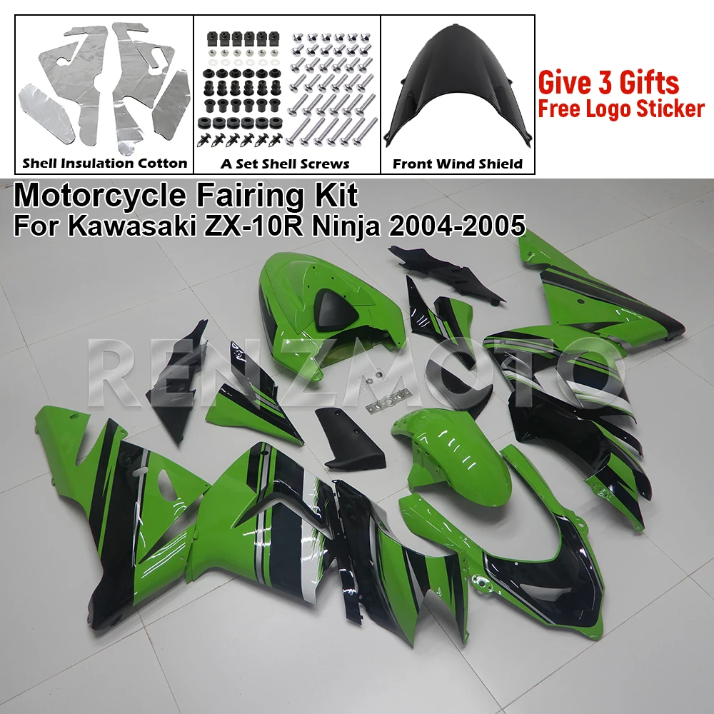Комплект обтекателей для мотоцикла пластиковый комплект Kawasaki ZX-10R Ninja 2004-2005