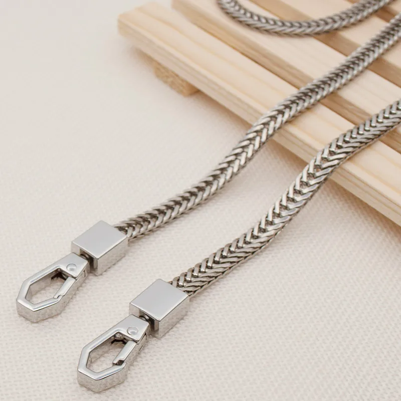 10pcs 120cm Bag Chain DIY Gold/Silver/Gun Black Bag Strap Replacement Purse Chain Shoulder Bag Straps Small Handbag PurseHandle