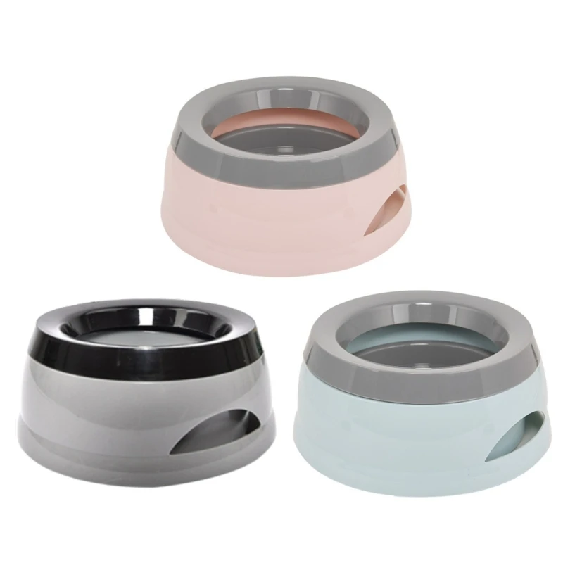 

25oz Dog Water Bowl 750mL No Spill Slow Water Feeders Spill Proof Pet Bowl 090C
