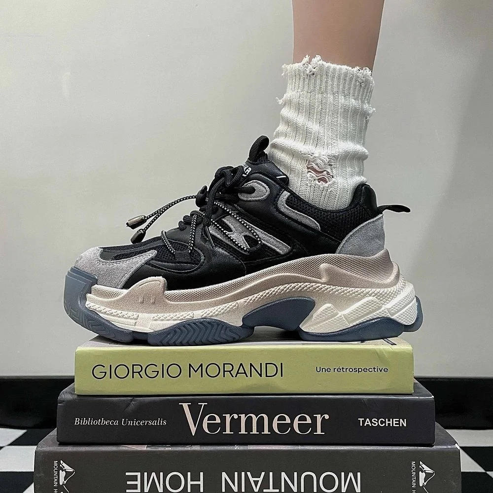 

Sport Shoes Women 2023 Autumn New Design Women's Vulcanized Shoes Thick Sole Ladies Luxury Casual Shoes Womans Footwear