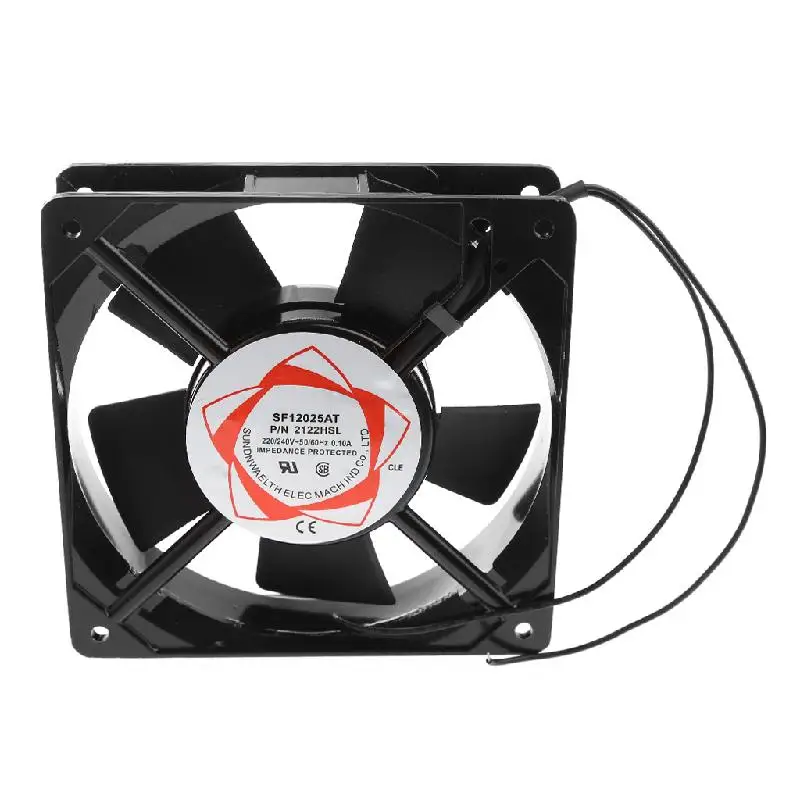 

SF12025AT 2122HSL 12025 120mm Sleeve Bearing 220-240V AC 2-Wire Case Cooling Fan Drop Shipping