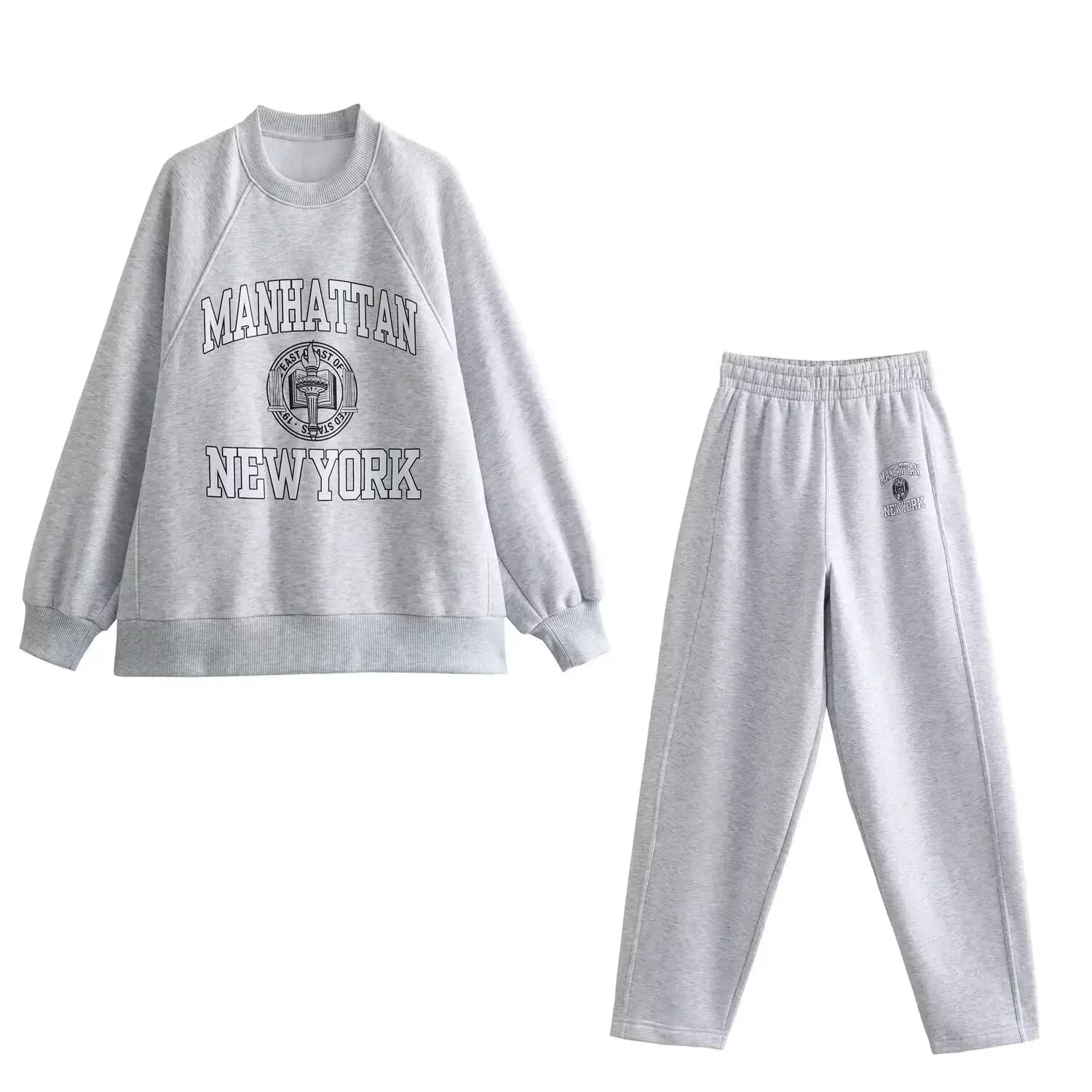 Новая женская мода с буквенным принтом свободная универсальная толстовка