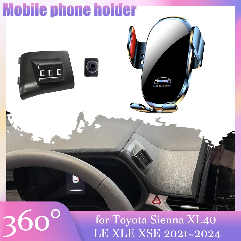 Автомобильный держатель для Toyota Sienna XL40 LE XLE XSE 2021 ~ 2024 2022 GPS с креплением на