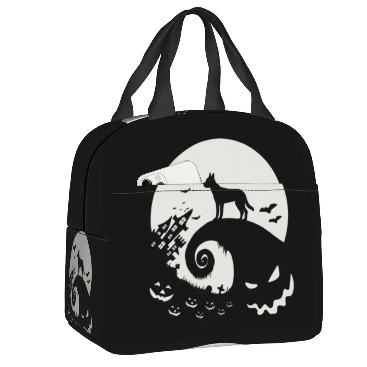 

Сумка для ланча на Хэллоуин, для кемпинга, путешествий, многоразовая, изолированная Термосумка для пикника, Женская Стандартная