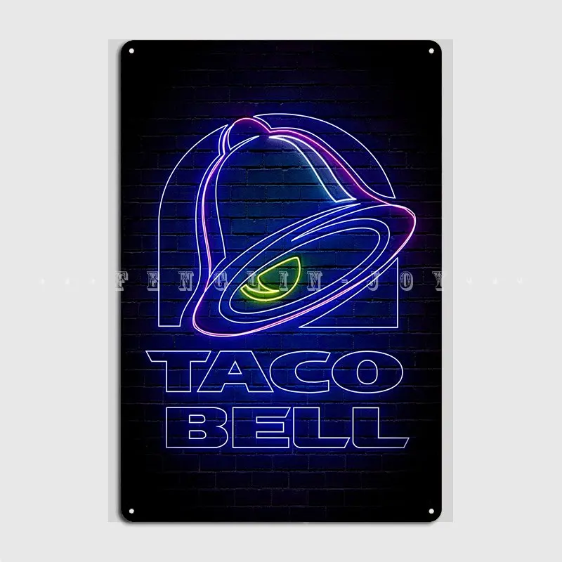 

Taco Bell Metal Plaque Poster Pub Pub Garage Classic Wall Decor Tin Sign Poster