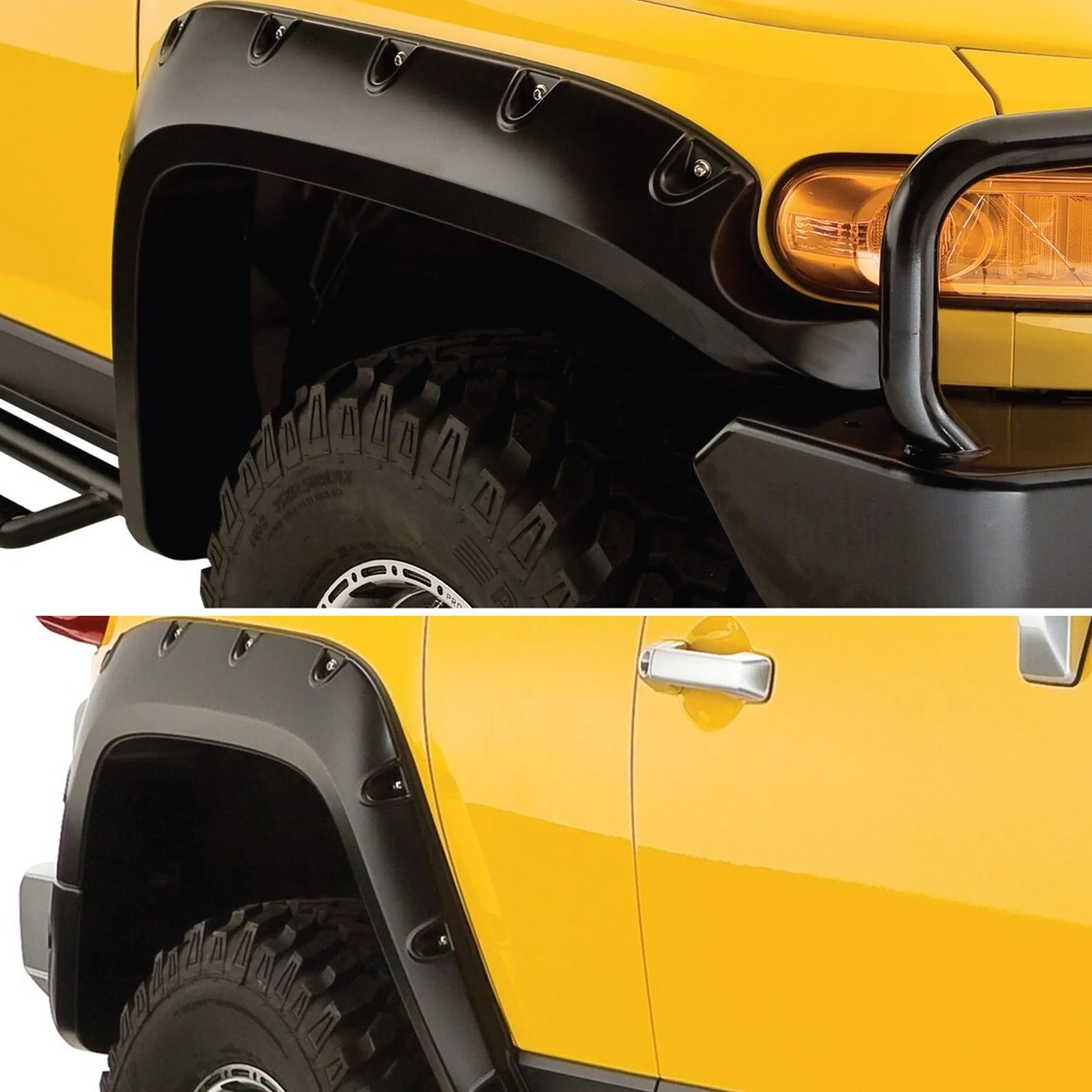 Fender Flares арочные колеса брызговиков для Toyota Fj 2007-2023 двойная кабина матовый черный