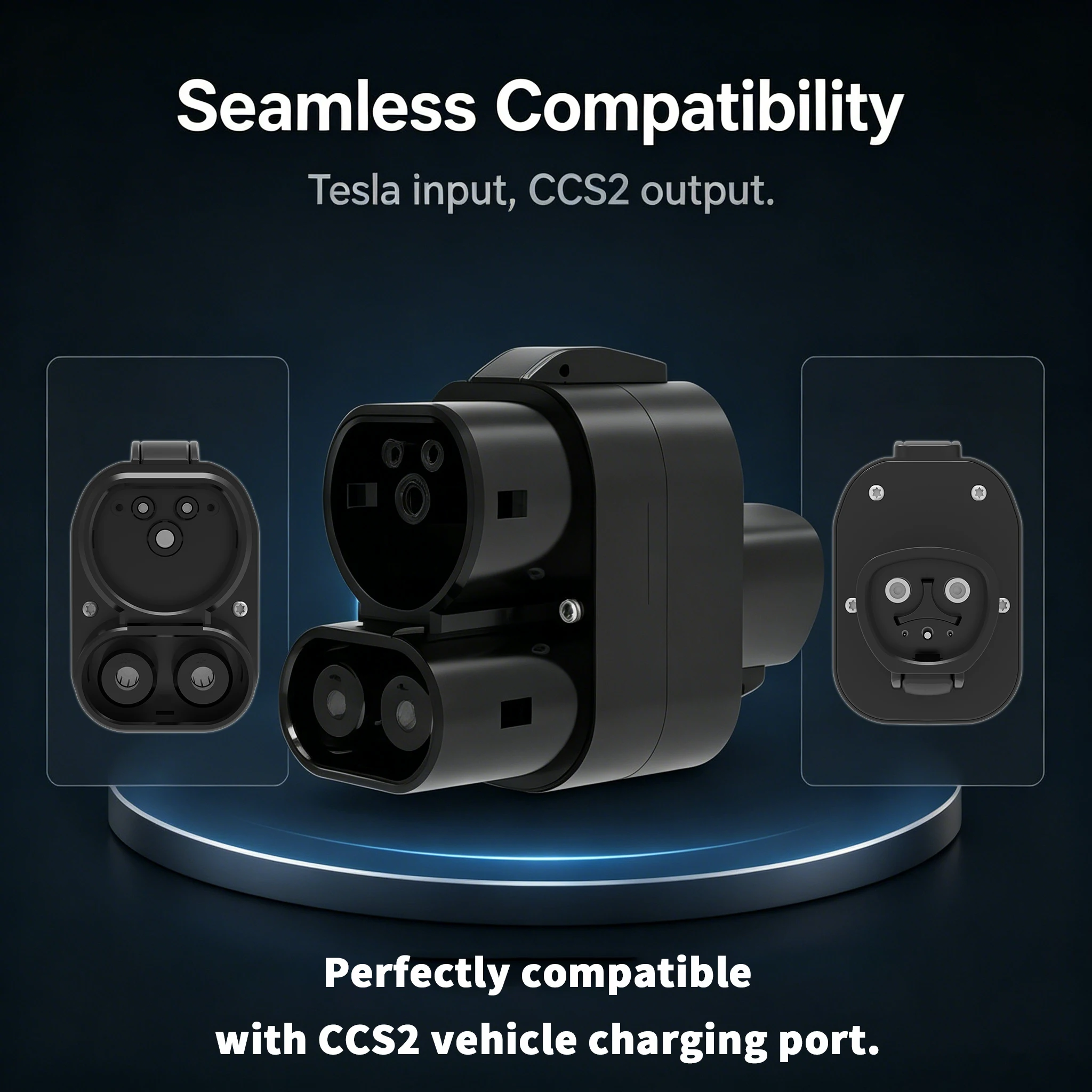 Фото Адаптер WUFEN Tesla - CCS2 DC, конвертер для быстрой зарядки NACS - CCS2, 250А 250кВт, для электромобилей CCS2 №4