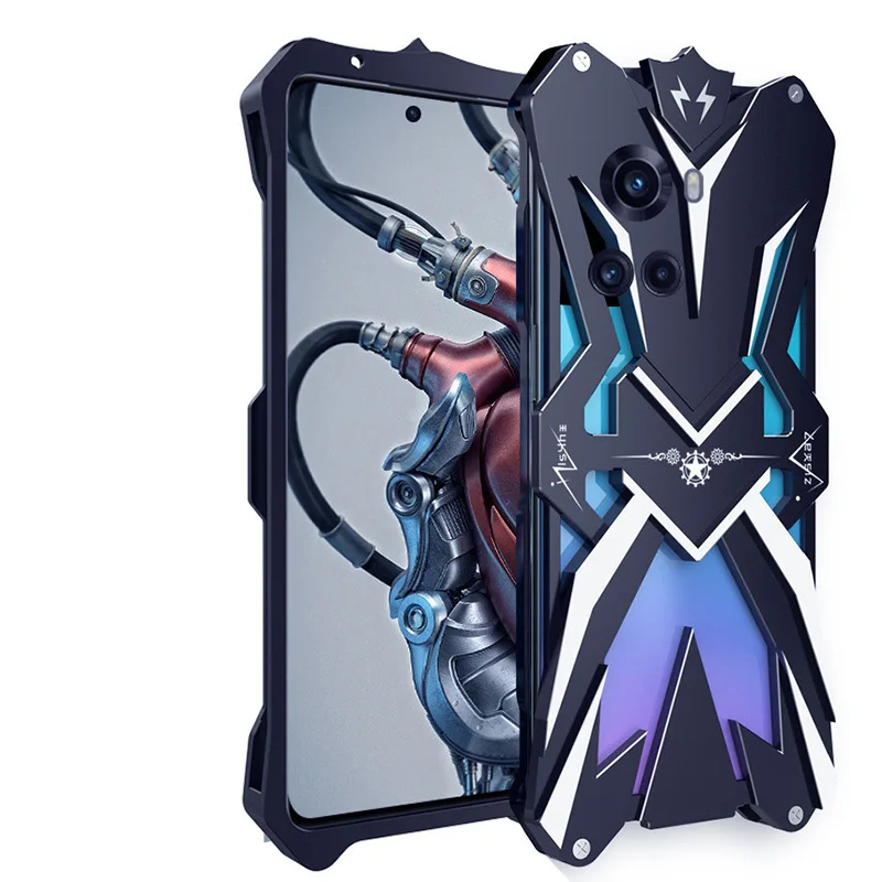 

Metal Steel Machinery Series Cases Thor Heavy Duty Armor Aluminum Mobile Phone Covers For For Nubia Z40 Z30 Z40S Pro CASE Cover