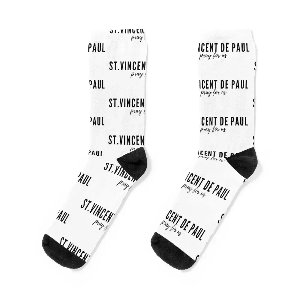 St. Vincent De Paul pray for us Socks sheer summer hiking crazy Men's Luxury Women's