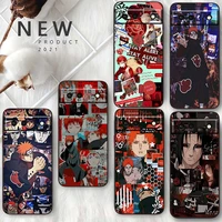 poster cool naruto art for google pixel 7 6 pro 6a 5a 5 4 4a xl 5g black phone case shell soft silicone fundas coque capa