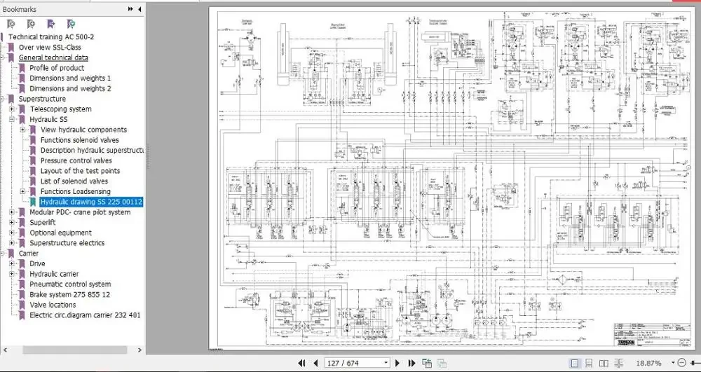Для Terex Demag Crane Полная модель обслуживания Техническое обучение Руководство схема