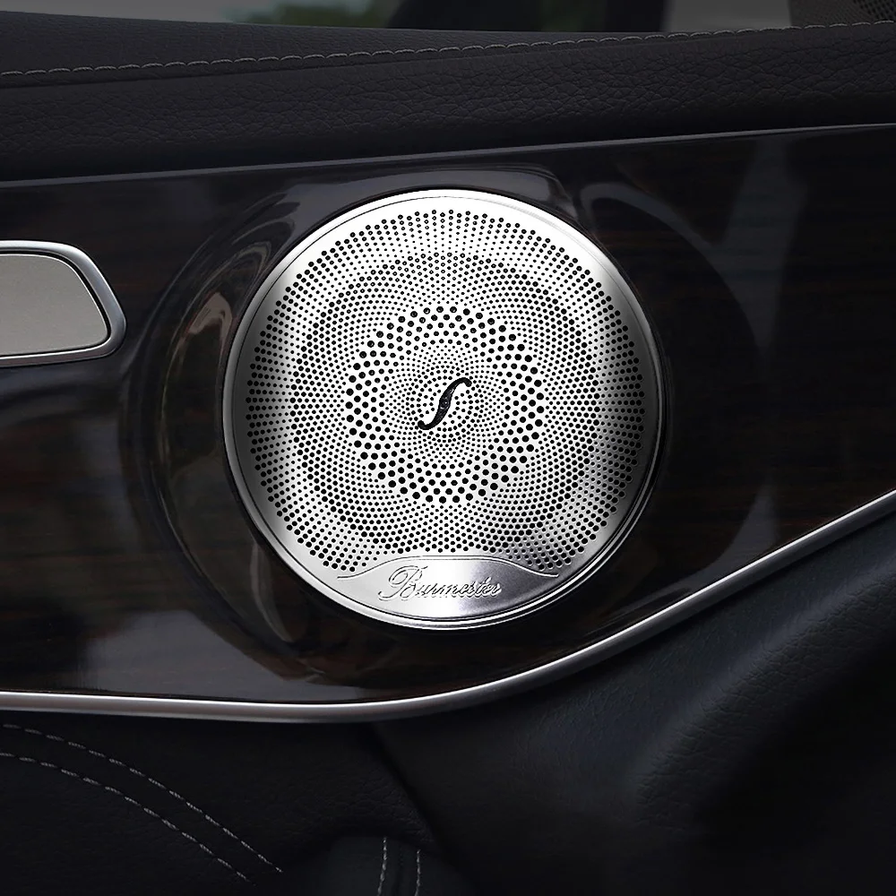 Ярко-серебристый Зеркальный Чехол Из 4 Шт. Для Динамиков Buralau Совместимый С