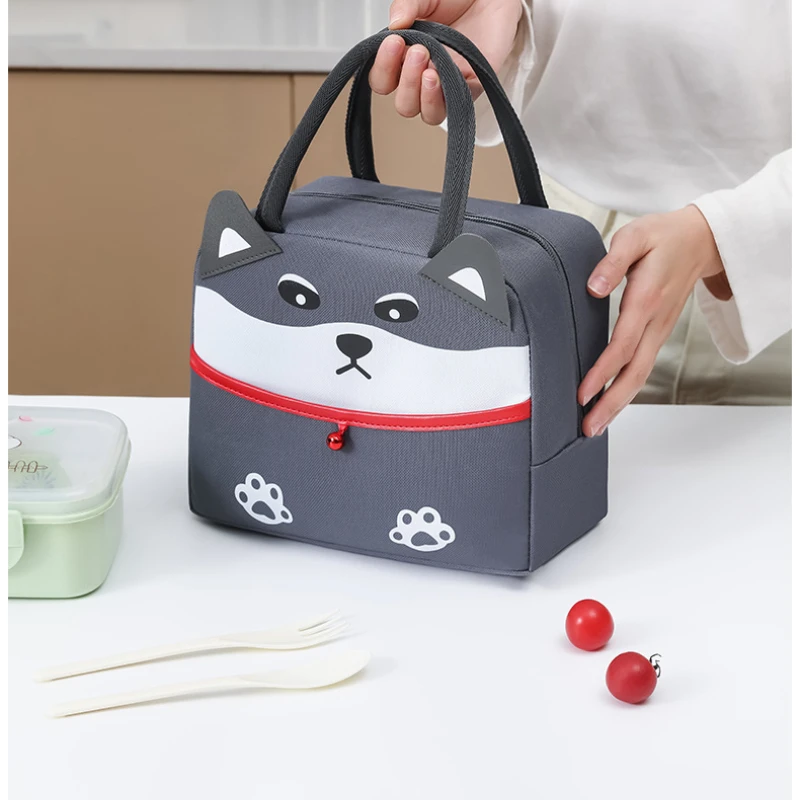 

New Cartoon Lunch Bag Women Kawaii Duck Thick Thermal Food Storage Bags Children Large Capacity Insulated Food Bags Teacher Gift