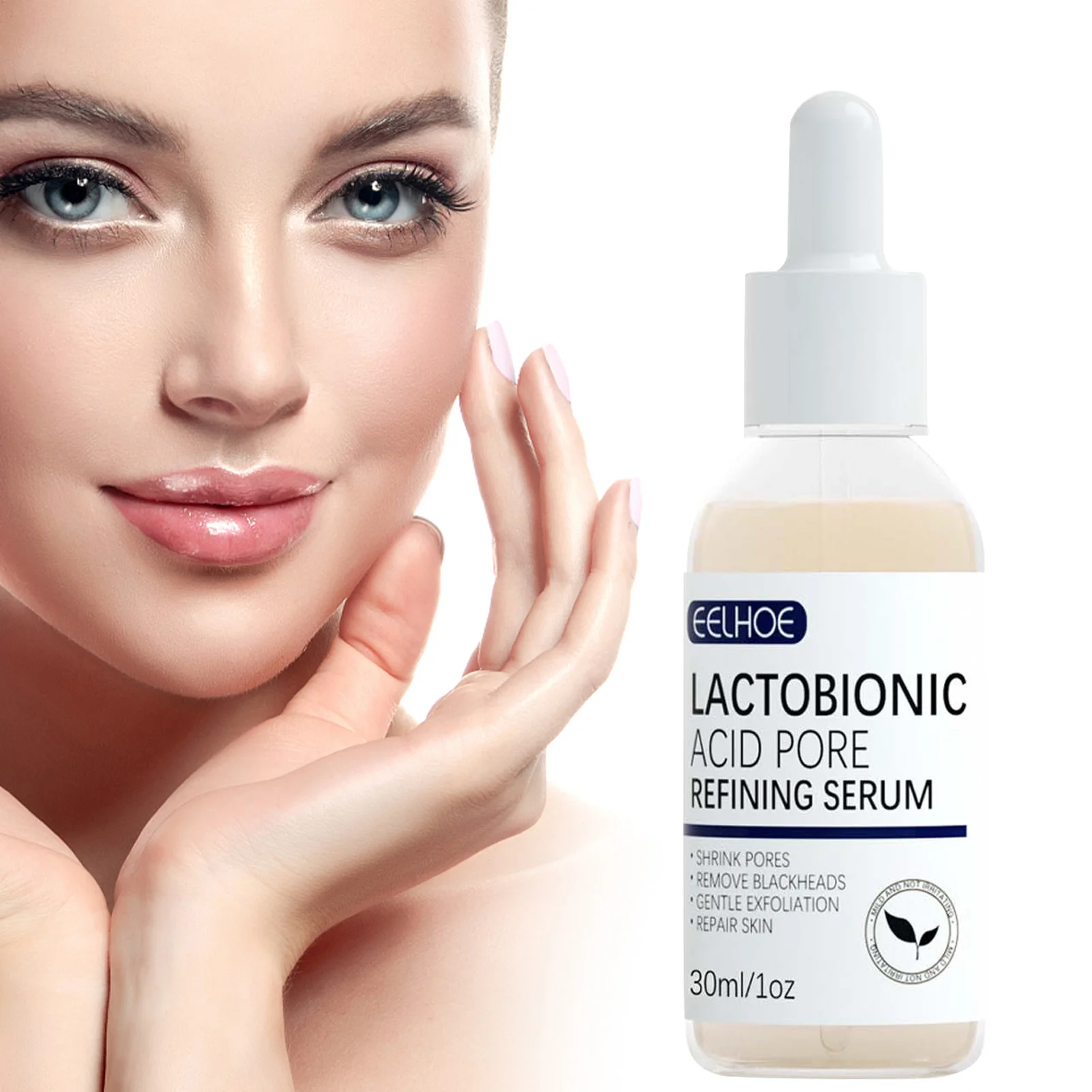 

Shrink Pores Serum Facial Hyaluronic Face Serum Moisturizing Whitening Anti-Aging Oil Control Essence