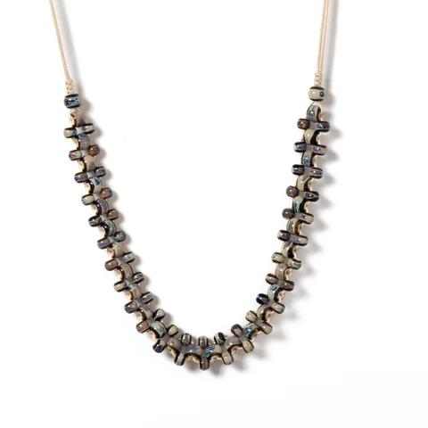 Керамическое ожерелье Midofare синее