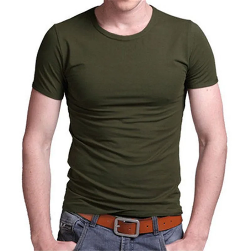 

T-7835-neck pure white t-shirt