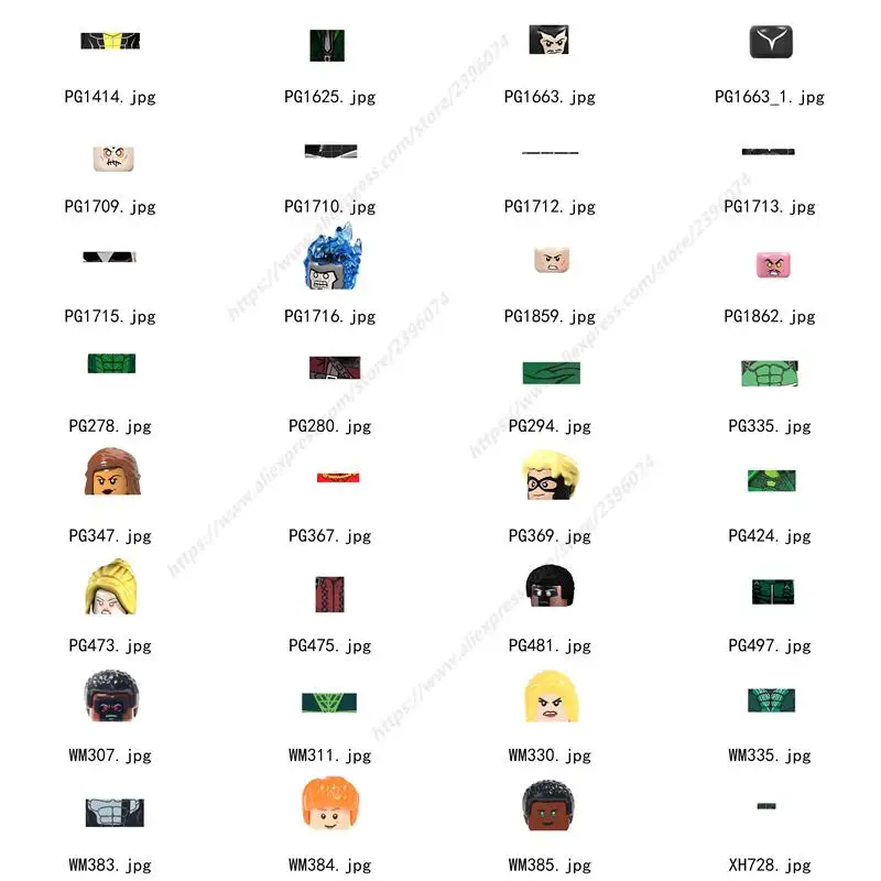 

Single Head accessories Building Blocks toys children Series-011