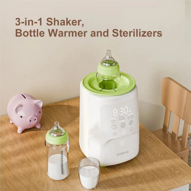 Фото Подогреватель для детских бутылочек Oraimo Smart Bottles Warmer 3-в-1, быстрый подогрев для всех типов бутылочек, с возможностью выбора вилки EU/UK. №2