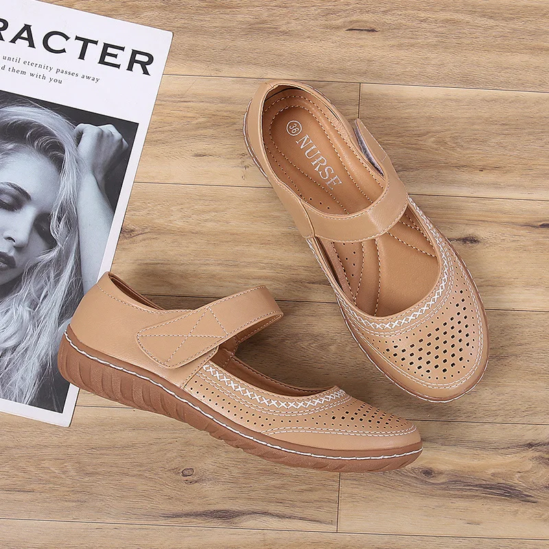 Laser Cut High Quality Casual Slip On Shoes For Women Wedges Ladies