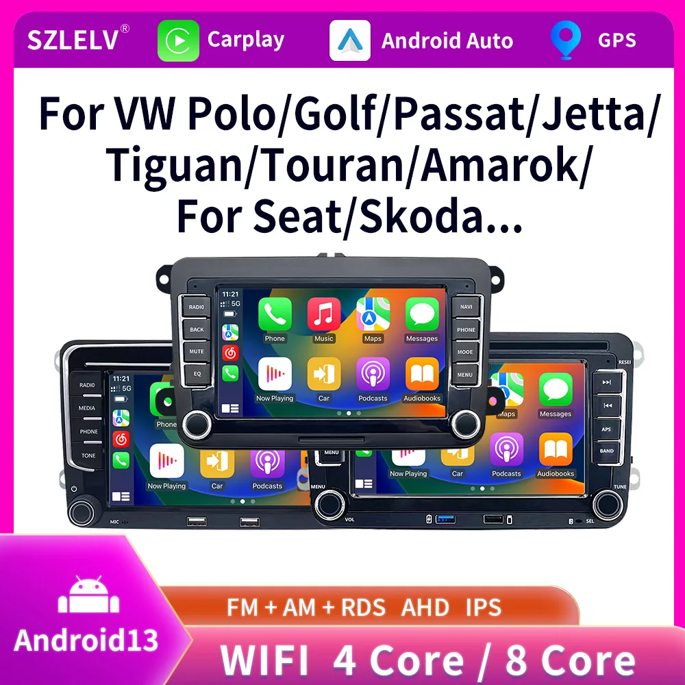 Беспроводной Carplay Android Auto Интеграция 7-дюймовый Сенсорный Экран Автомобильный