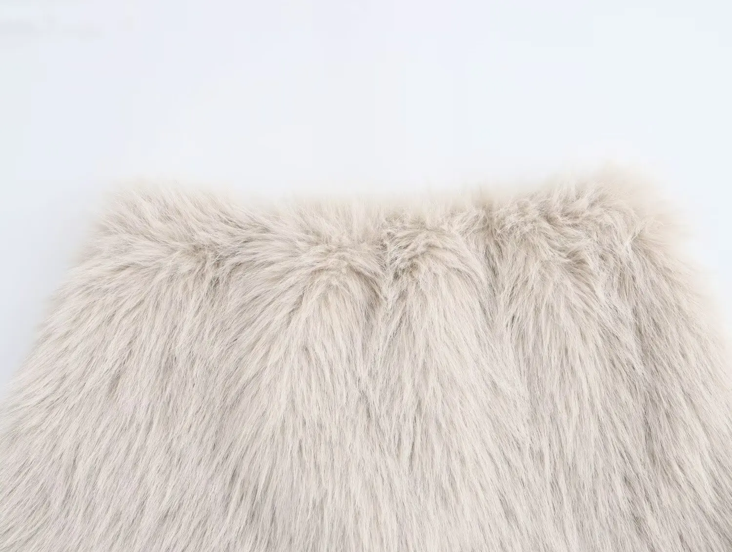 TRAFZA женская модная лохватая мини-юбка сексуальная пушистая короткая юбка на