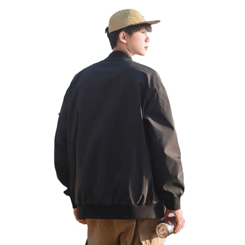 2024 новинка весны и осени модная мужская куртка-бомбер свободная винтажная