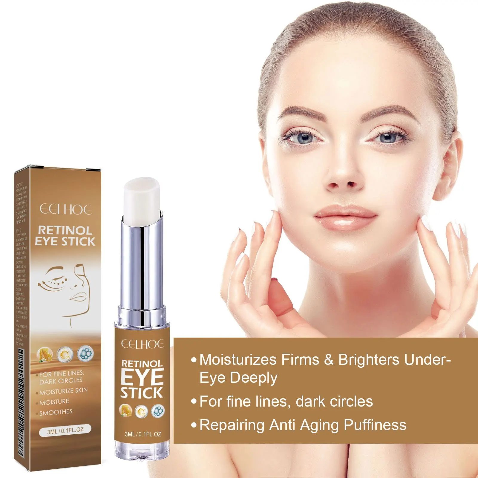 Крем Для Глаз С Ретинолом От Темных Кругов Под Глазами Мешков Отечность Тонкие