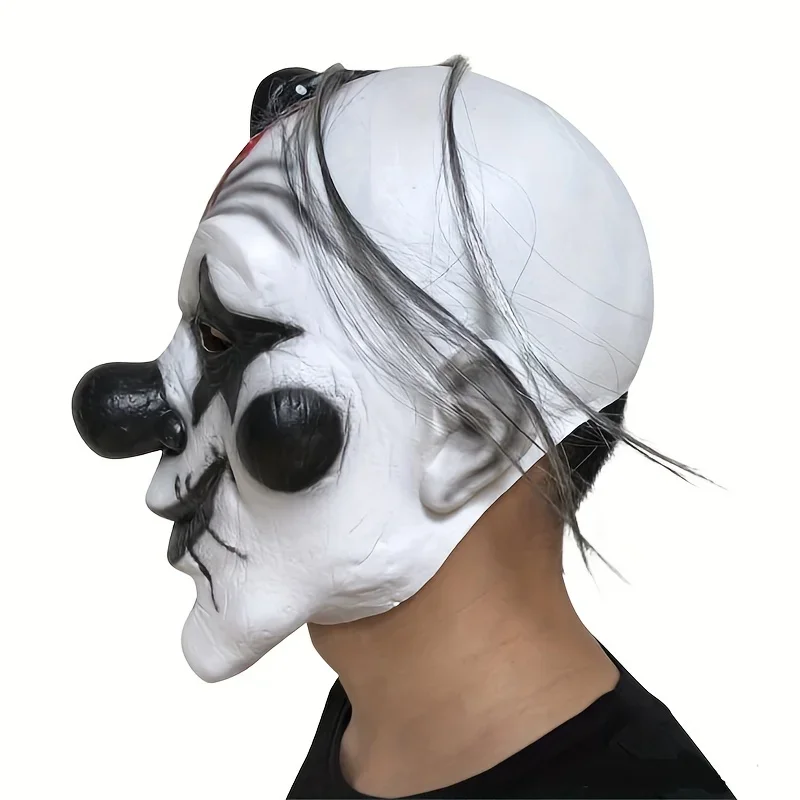 Реалистичная черная маска клоуна из синтетического латекса кровавый головной