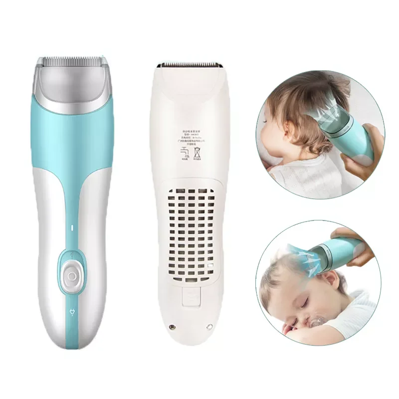 Hair Clippers Automatic Gather Hair Trimmer Adult Kids Hair Cutting Machine Mute Waterproof Children Sleep Haircut Set