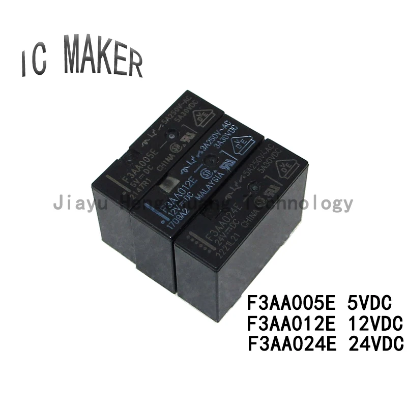 5 шт. Оригинальное реле FTR F3AA012E F3AA024E 5V12V24VDC F3AA005E 4 pin 5A