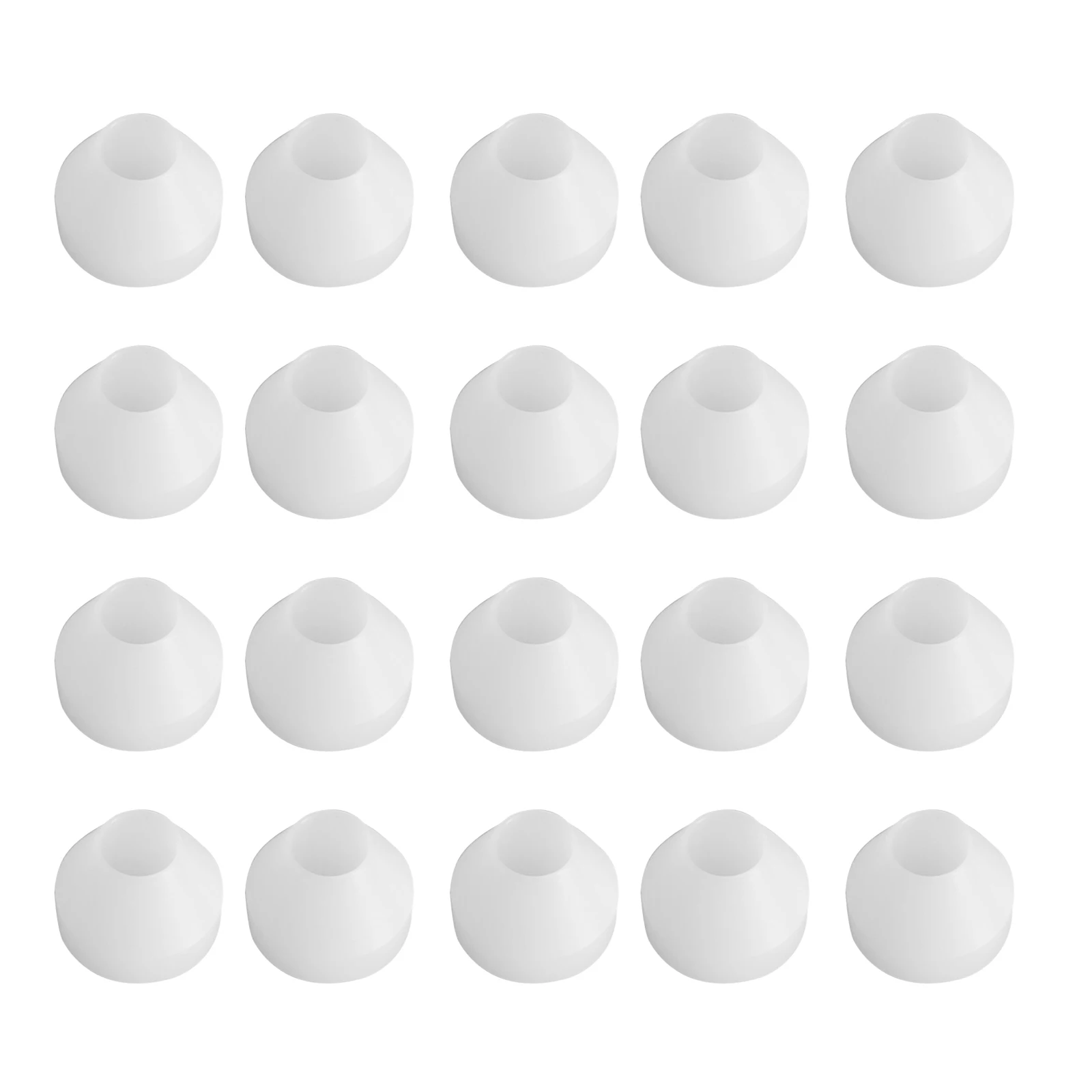 

20pcs/pack Turning Cover Sleeve Tool CA Finishing Pen Bushing Synthetic PE White Accessories Professional Insulation Non Stick