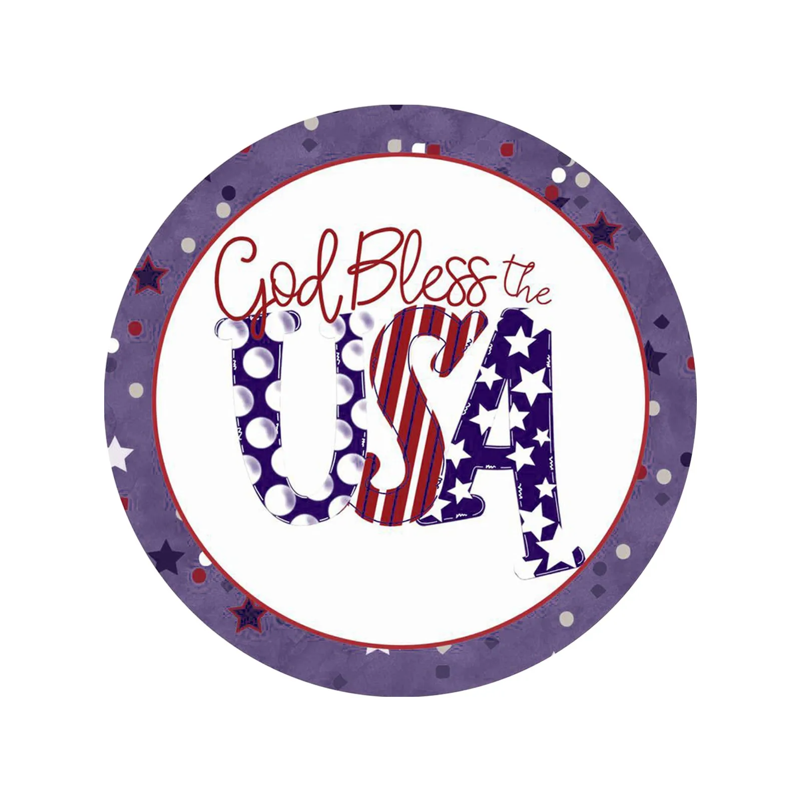 

Деревянный знак патриотический день знак Декор винтажный венок независимость венок украшение и подвески