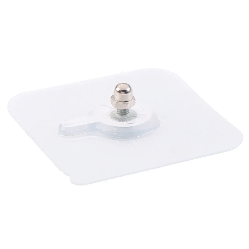 

1Pcs 12mm Waterproof PVC Strong Adhesive Nails Wall Poster Seamless Wall Hook Durable Transparent Kitchen Bathroom Screw Hanger