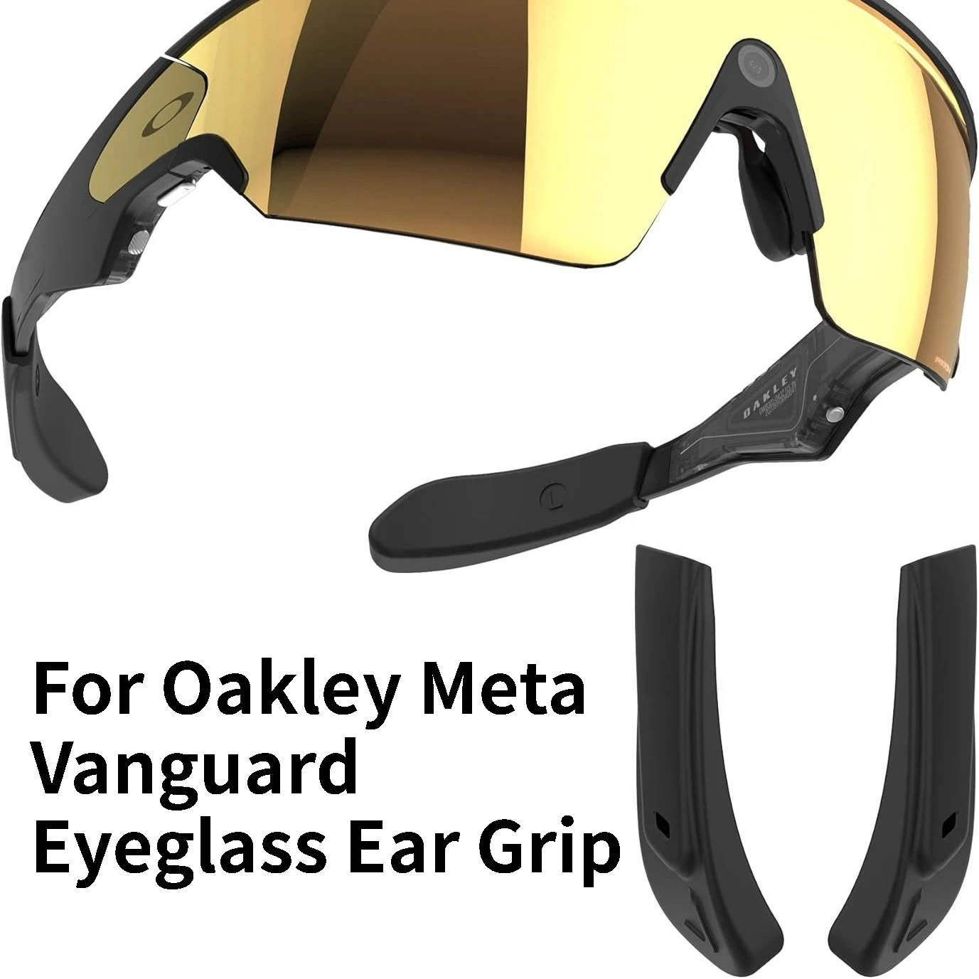 Фото Для очков Oakley Meta Vanguard: противоскользящие силиконовые эластичные фиксаторы для ушей, аксессуары для умных очков. №1